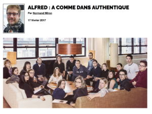 Alfred : A comme dans authentique | Grenier aux nouvelles
